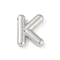 Rack Plating Brass Pendants, Long-Lasting Plated, Lead Free & Cadmium Free, Platinum, Letter K, 18x13.5x4mm, Hole: 1.8mm