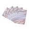 Coated Paper Bracelet Display Cards, Rectangle, Leaf Pattern, 9.1x6x0.04cm