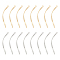 UNICRAFTALE 32pcs 2 Colors Twist Pendants Metal Rectangle Bar Charm Vertical Twist Bar Earrings Charm Stereoscopic Stainless Steel Pendants for DIY Jewelry Making 40 mm