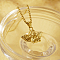 Classic Vintage Stainless Steel Baby Angel Pendant Box Chain Necklace for Women's Daily Wear, Real 18K Gold Plated, 17.72 inch(45cm)