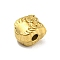 304 Stainless Steel Beads, Owl, Golden, 10x8.5x7.5mm, Hole: 2.5mm