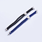 Nylon Twisted Cord Bracelet Making, Slider Bracelet Making, with Brass Findings, Tree of Life, Mixed Color, Platinum, 8-5/8 inch(220mm), 3mm, Hole: 2mm