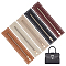 5Pcs 5 Colors PU Imitation Leather Purse Zippers, Bag Replacement Accessories with Brass Zipper & Alloy Zipper Puller, Mixed Color, 27x5.5cm, 1pc/color