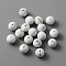 Silicone Beads, Round, WhiteSmoke, 12x11mm, Hole: 2mm