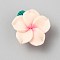 Handmade Polymer Clay Beads, Flower, Pink, 10~13x21~26x21~26mm, Hole: 1.8mm