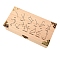 Rectangle Wooden Storage Boxes, for Witchcraft Articles Storage, BurlyWood, Constellation, 20x10x6cm