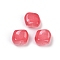 Transparent Glass Beads, Nuggets, Baking Paint, Indian Red, 10.5x12x8mm, Hole: 1mm