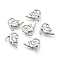 Tibetan Style Alloy Kitten Pendants, Cadmium Free & Lead Free, Stretching Cat Shape, Antique Silver, 14x17x3.5mm, Hole: 2.5mm