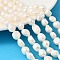 Natural Cultured Freshwater Pearl Beads Strands, Two Sides Polished, Grade 2A++, Seashell Color, 9~10mm, Hole: 0.6mm, about 41~42pcs/strand, 13.82''~14.17''(35.1~36cm)