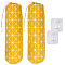 Cotton Jute Cloth Storage Pouches, Drawstring Bag, Rectangle, with Hanger Hook, Yellow, 54x21x0.6cm