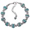 Bohemian Style Synthetic Turquoise Beaded Bracelet for Ethnic Fashion Enthusiasts