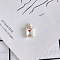 Alloy Rhinestone Pendants, Crystal, Rectangle, 24x13mm