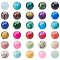 Mixed Style & Mixed Color Round Spray Painted Glass Beads, Mixed Color, 6mm, Hole: 1mm