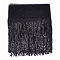 AHANDMAKER 5 Yards Encryption Sequins Lace Tassel Fringe Trim, 12.6Inch Black Polyester Sequin Mesh Tassel Trim Sparkle Sewing Fringe Embellishment for Dance Stage Costume Dress DIY Crafts Home Decor