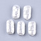 ABS Plastic Imitation Pearl Beads, Rectangle, Creamy White, 16x9x5mm, Hole: 1.8mm, about 1080pcs/500g