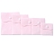 Velvet Jewelry Pouches, Jewelry Gift Bags with Snap Button, for Ring Necklace Earring Bracelet Storage, Square, Pearl Pink, 7x7cm