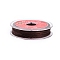 2-Ply Round Waxed Cotton Thread Cords, Import From Japan, Sandy Brown, 0.5mm, about 21.87 Yards(20m)/Roll