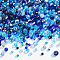 NBEADS 1025 Pcs 15 Styles Faceted Rondelle Glass Beads Kit, Crystal Glass Beads Electroplate Loose Glass Beads Gem Beads Jewel with Container Box for DIY Crafting Jewelry Making