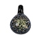 Handmade Lampwork Pendants, Cat Shape Charms, Champagne Yellow, 27~27.5x18x15mm, Hole: 2.5mm