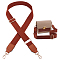 WADORN Adjustable Purse Strap, 51.2 Inch Soft Cotton Shoulder Strap Replacement Crossbody Bag Strap Camera Bag Guitar Strap Handbag Strap with Gold Hardware DIY Bag Repair Accessory, Brown