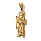 PVD Vacuum Plating 304 Stainless Steel Pendants, Saint Jude Charms, Religion, Golden, 33.5x12.5x2mm, Hole: 8x4mm