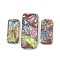 Natural Regalite/Imperial Jasper/Sea Sediment Jasper Pendants, with Iron, Rectangle, Colorful, 35~50x15~20x6~7mm, Hole: 1mm, 3pcs/set