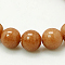 Natural Mashan Jade Round Beads Strands, Dyed, Camel, 6mm, Hole: 1mm, about 69pcs/strand, 15.7 inch