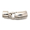 304 Stainless Steel Fold Over Clasps, Stainless Steel Color, 42mm