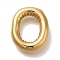 PVD Vacuum Plating 304 Stainless Steel Pendants, Real 18K Gold Plated, Letter Charm, Letter O, 19x16x4.5mm, Hole: 2mm