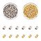 Brass Crimp Beads, Tube, Platinum & Golden, 2x2x0.15mm, Hole: 1.5mm, about 2000pcs/box, 2boxes/set, about 4000pcs/set