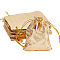 Beebeecraft 60Pcs 4.72x3.54in Organza Jewelry Pouches Gold Heavy Duty Drawstring Gift Bags for Wedding Party Christmas New Year Favor Candy Chocolate