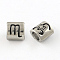 Tarnish Resistant Smooth Surface 304 Stainless Steel European Bead, Large Hole Beads, Oval Constellation/Zodiac Sign Style, Scorpio, 9x8.5x6.5mm, Hole: 4.5mm