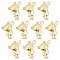 SUNNYCLUE 1 Box 48pcs Bear Charms Bulk Bears Charms Gold Cartoon Charms Rack Plating Alloy Charms Little Bear Dangle Charm for Jewellery Making Charms DIY Craft Bracelet Necklace Earring Women Adult
