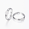 Brass Pad Ring Bases, Lead Free, Cadmium Free and Nickel Free, Adjustable, Silver Color Plated, Tray: 6mm, 17mm