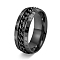 Rotatable Stainless Steel Finger Ring, Viking Runes for Men's, Black, US Size 11(20.6mm)