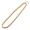 Nylon Milan Cord Necklace Making, with Brass Findings and Stainless Steel Claw Lobster Clasps, Golden, Long-Lasting Plated, Gold, 17.91~18.31 inch(45.5~46.5cm)
