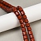 Natural Red Jasper Beads Strands, Column, 9.5~10x10~10.5mm, Hole: 0.8~1mm, about 40pcs/strand, 15.31~15.35''(38.9~39cm)