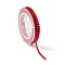 Electrophoresis Brass Rhinestone Strass Chains, Rhinestone Cup Chains, with Spool, Red, 2~2.1mm, about 4.27 Feet(1.3m)/Roll