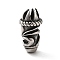 304 Stainless Steel Cord Ends, End Clasps, Cone, Antique Silver, 18x9.5mm, Hole: 3mm