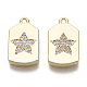 Латунные микро проложить кубического циркония подвески KK-R136-039-NF-1