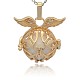 Золотые тона латунные клетки подвески KK-J213-13G-2