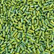 Непрозрачные цвета двухцветные стеклянные бусины из стекляруса SEED-T006-02A-02-3
