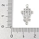 Подвески-крестики из латуни с прозрачным кубическим цирконием KK-Q028-33P-3