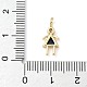 Латунные микро проложить кубического циркония подвески ZIRC-I356-17G-B03-3