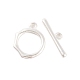Латуни Переключить застежками KK-U024-02S-2