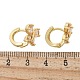 Латунные серьги обруча EJEW-R016-10G-01-5
