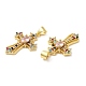 Латунные микро проложить кубического циркония подвески KK-M249-16G-02-2