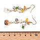 Серьги из сплава из смолы EJEW-P319-02G-3