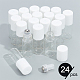 24 шт. прозрачные стеклянные бутылки-роллеры MRMJ-BC0003-35-4