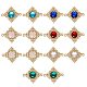 14шт 7 цвета стеклянные соединения / разъемы GLAA-SZ0001-32-1